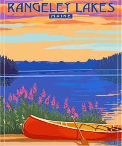 Rangeley Lake Maine Poster Diamond Painting