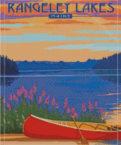 Rangeley Lake Maine Poster Diamond Painting