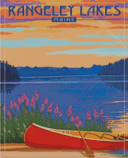 Rangeley Lake Maine Poster Diamond Painting