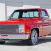 Red 1984 GMC Truck Diamond Painting