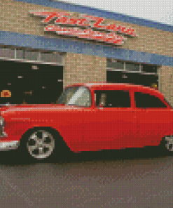 Red 55 Chevrolet Diamond Painting