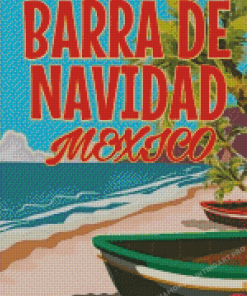 Barra De Navidad Mexico Poster Diamond Painting