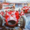 Red Old Race Cars Diamond Painting