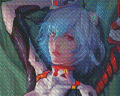 Rei Ayanami Anime Diamond Painting