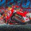 Repsol Honda Motorcycle Driver Art Diamond Painting