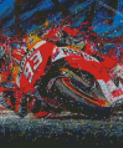 Repsol Honda Motorcycle Driver Art Diamond Painting