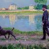 Richard Gallo And His Dog At Petit By Caillebotte Diamond Painting