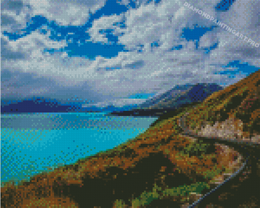 Road To Queenstown New Zealand Diamond Painting