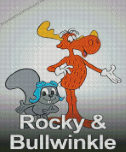 Rocky And Bullwinkle Poster Diamond Painting