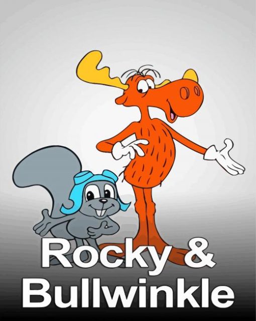 Rocky And Bullwinkle Poster Diamond Painting