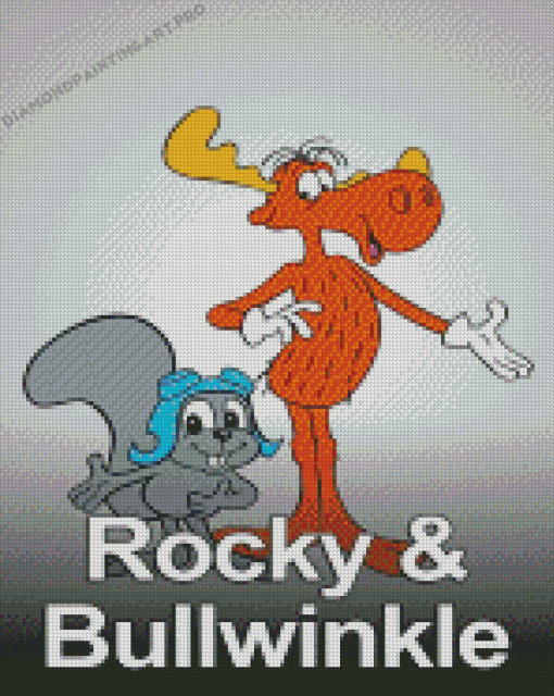 Rocky And Bullwinkle Poster Diamond Painting