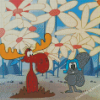 Rocky And Bullwinkle Diamond Painting