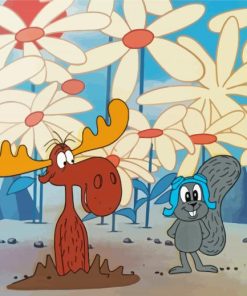 Rocky And Bullwinkle Diamond Painting