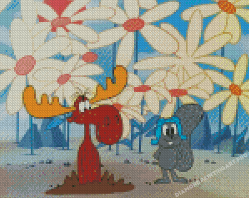 Rocky And Bullwinkle Diamond Painting