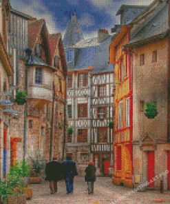 Rouen City Alleys Diamond Painting