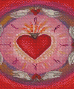 Sacred Heart Mandala Diamond Painting