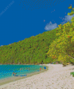 Saint Thomas Beach In Virgin Islands Diamond Painting