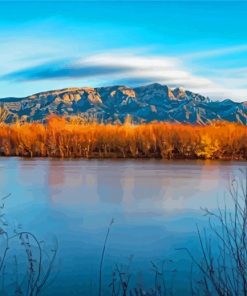 Sandia Mountains Mexico Landscape Diamond Painting