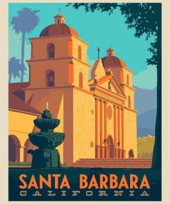 Santa Barbara California Poster Diamond Painting