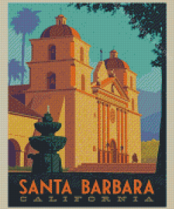 Santa Barbara California Poster Diamond Painting