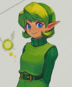 Saria Legend Of Zelda Diamond Painting