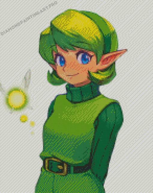 Saria Legend Of Zelda Diamond Painting