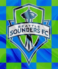 Seattle Sounders Soccer Club Logo Diamond Painting