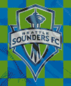 Seattle Sounders Soccer Club Logo Diamond Painting