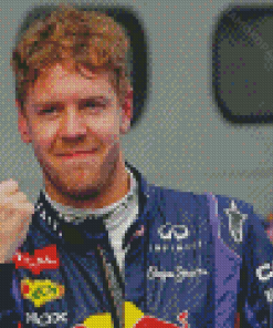 Sebastian Vettel Diamond Painting