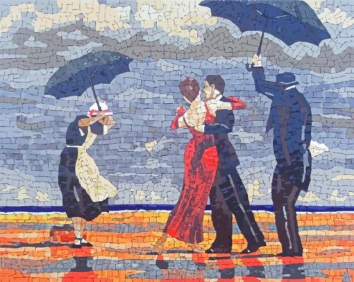 Singing Butler Mosaic Diamond Painting