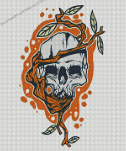 Skull And Tree Diamond Painting