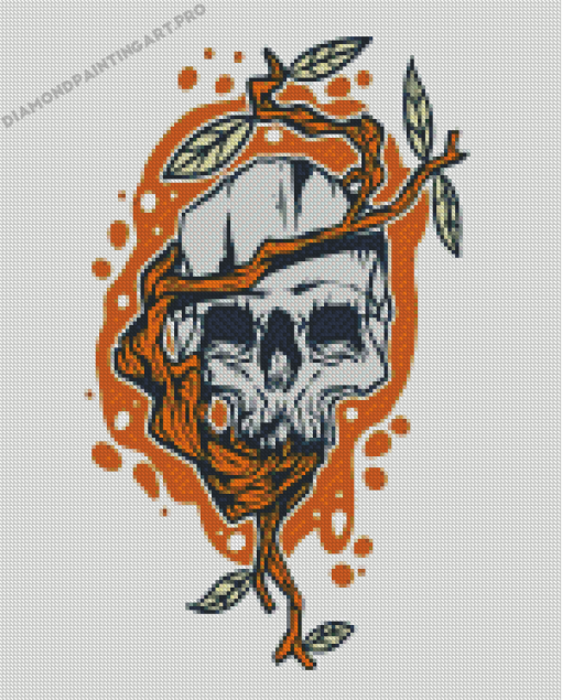 Skull And Tree Diamond Painting