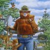 Smokey The Bear Diamond Painting