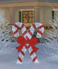 Snow Christmas Yard Diamond Painting