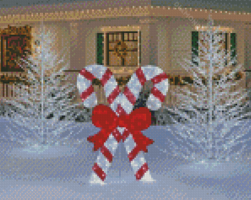 Snow Christmas Yard Diamond Painting