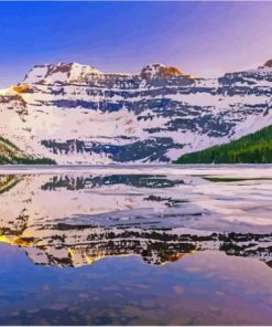 Snowy Cameron Lake Diamond Painting