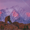 Snowy Lone Pine Peak Diamond Painting