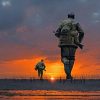 Soldiers Running Diamond Painting