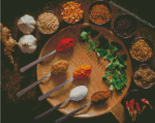 Spices And Spoon Diamond Painting