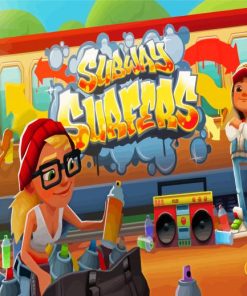 Subway Surfers Poster Diamond Painting