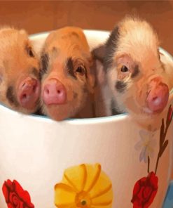 Teacup Pigs Diamond Painting