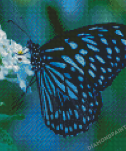 The Blue Tiger Butterfly Diamond Painting