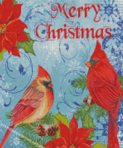 The Christmas Cardinals Diamond Painting