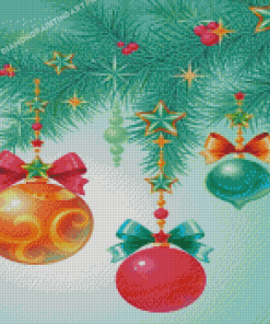 The Christmas Baubles Diamond Painting