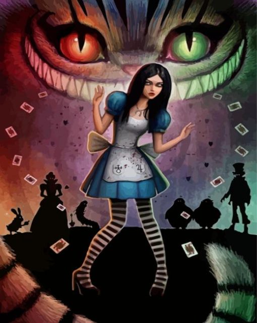 The Dark Alice Diamond Painting