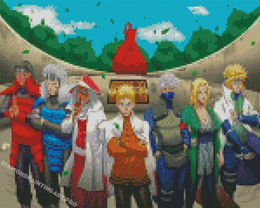 The Hokage Fire Shadow Diamond Painting