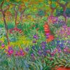 The Iris Garden At Giverny By Monet Diamond Painting