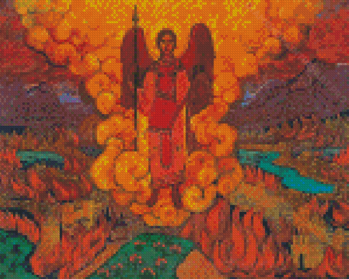 The Last Angel By Nicholas Roerich Diamond Painting