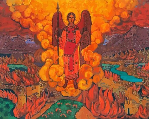 The Last Angel By Nicholas Roerich Diamond Painting