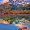 The Three Sisters Mountains Landscape Diamond Painting